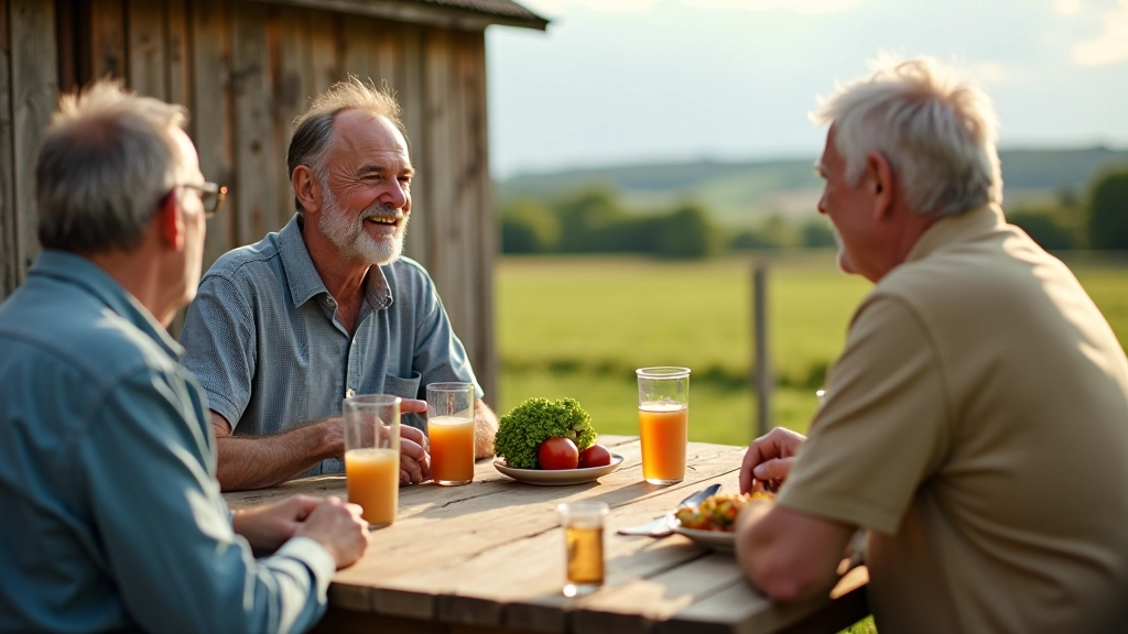 Cyclists at local farm stop